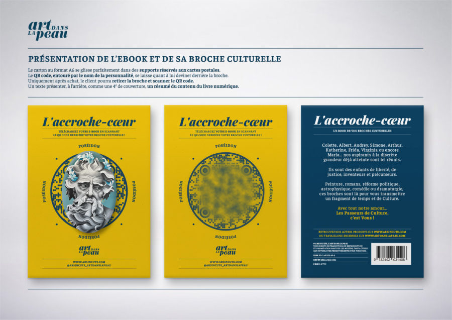 broche culturelle mythologie poséidon