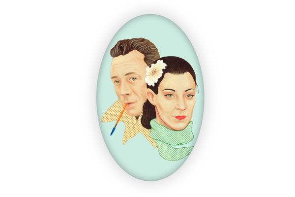 broche culturelle albert camus et maria casarès