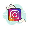 icone instagram nuage