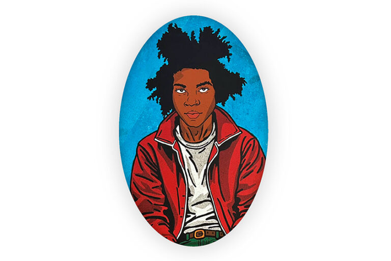 broche culturelle jean michel basquiat