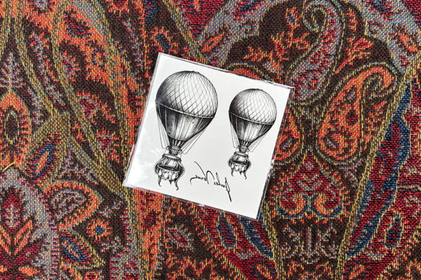 2 tatouages éphémères culturels le ballon de jules verne
